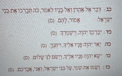 PARASHAH MAY 23, 2026 NASSO “Take….” Numbers 4:21 – 7:89